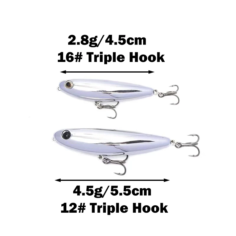 New 4.5g Mini Wobblers Pencil  - Fishing Lure Soft Plastic 评论和价格