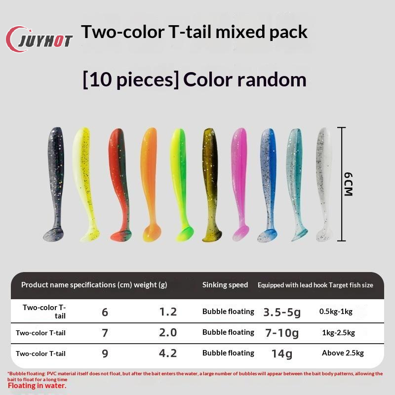 10Pcs Elastic Threaded Paddle  - Fishing Lure Soft Plastic 评论和价格