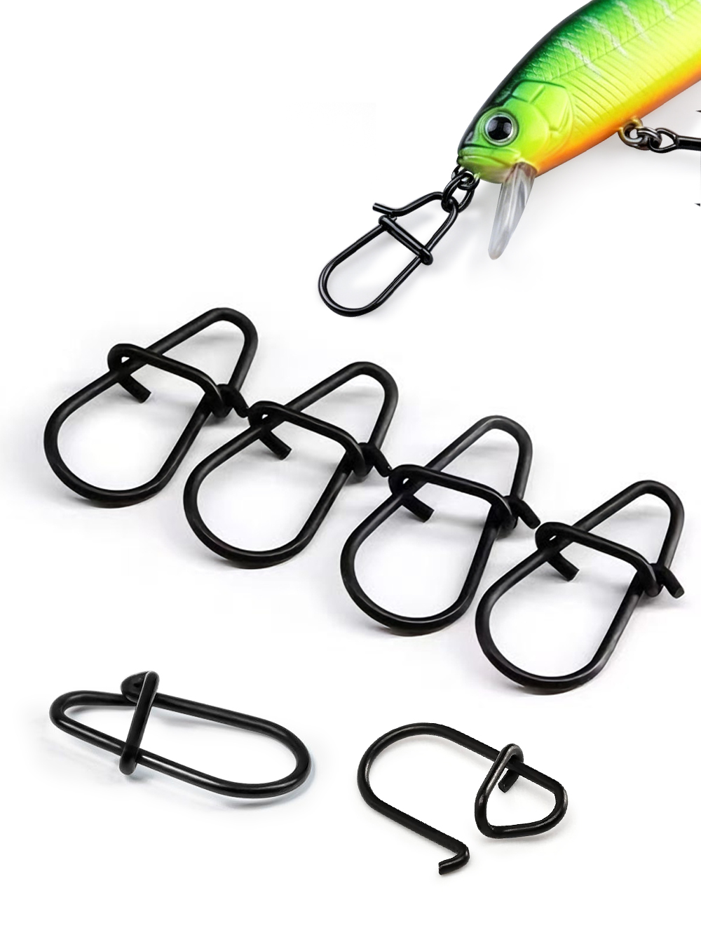 GOBAIT 100Pcs Black Stainless  - Fishing Lure Spinnerbait 评论和价格
