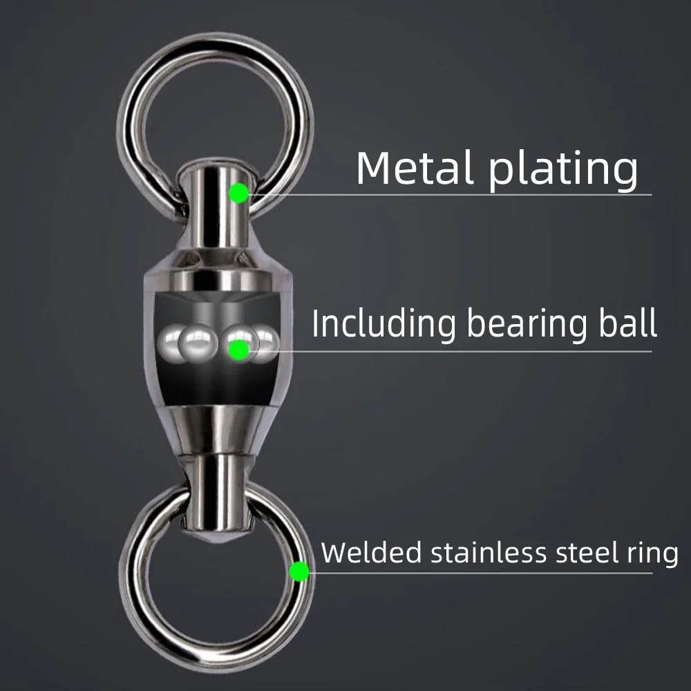 DNDYUJU 50pcs Fishing Swivels  - Fishing Lure Accessories 评论和价格