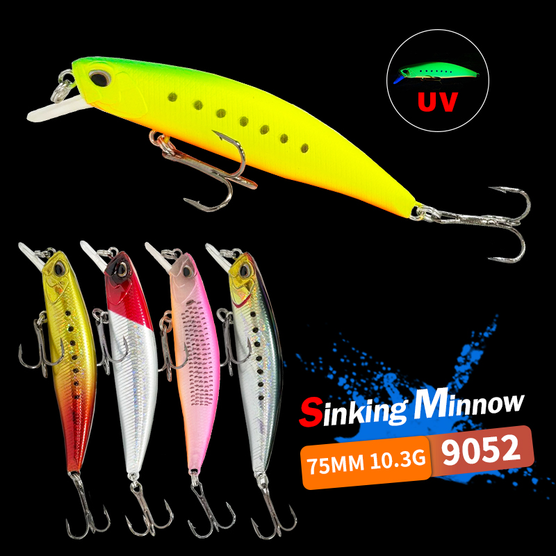 75mm 10g Sinking Minnow Fishin - Fishing Lure Jerkbait 评论和价格