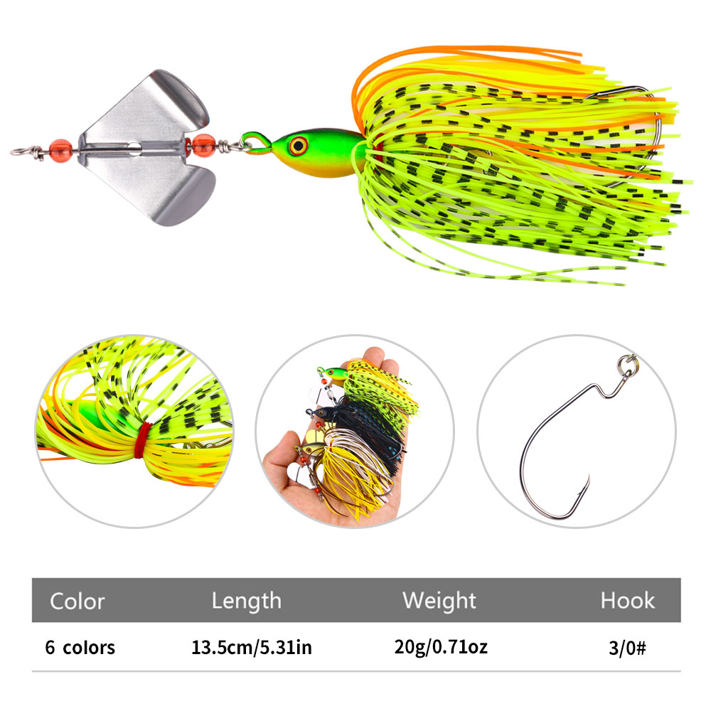 1PC 13.5cm 20g  Fishing Lures  - Fishing Lure Blade Bait 评论和价格