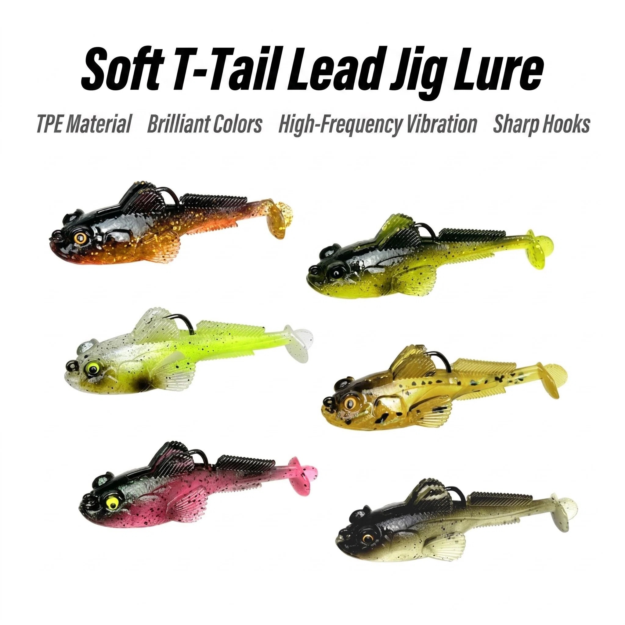 1pcs 10g13g18g Goby Lure Jig W - Fishing Lure Spinnerbait 评论和价格