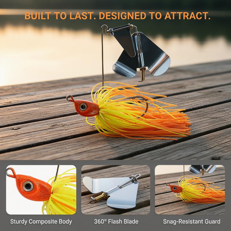 Bass Weedless Fishing Lure Spi - Fishing Lure Spinnerbait 评论和价格